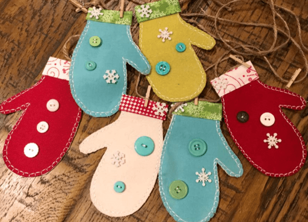 sewing project: winter garlands